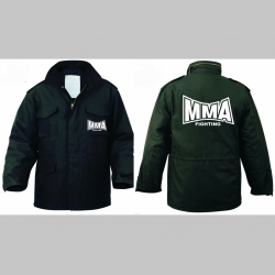 MMA Fighting Zimná bunda M-65 čierna, čiastočne nepremokavá, zateplená odnímateľnou štepovanou podšívkou-Thermo Liner pripevnenou gombíkmi 